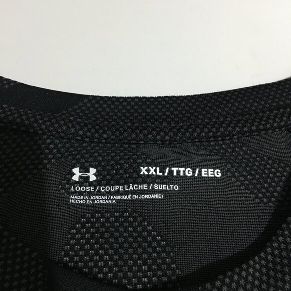 Under Armour Mens 2XL T-Shirt Loose Athletic Camo Black Gray - Picture 3 of 8